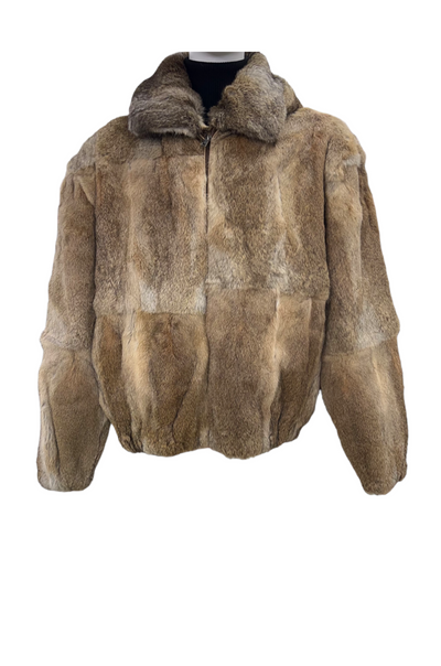 Winter Fur Men's Fur Coat Genuine Rabbit Fur Detachable Hoodies - Design Menswear