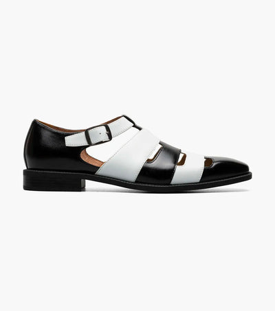 Black and White Men's CALDERON 
Closed Toe City Sandal