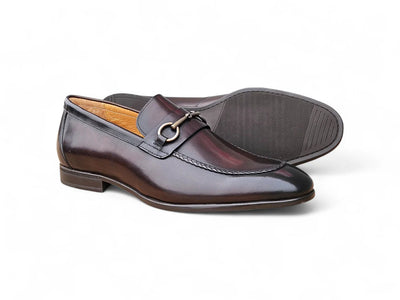 Carrucci Brown Men's Slip-one Shoes Madison Bit Loafer KS223-12