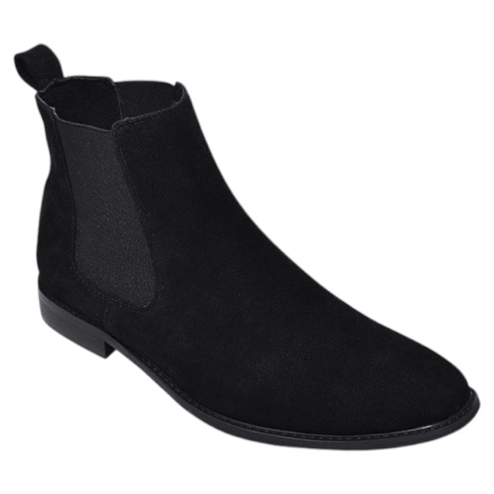 Black suede men&