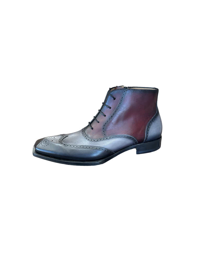 mezlan Grey/Burgundy Men&