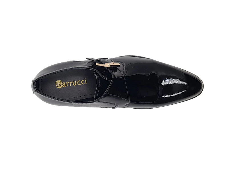 Carrucci Black Patent Leather Men&