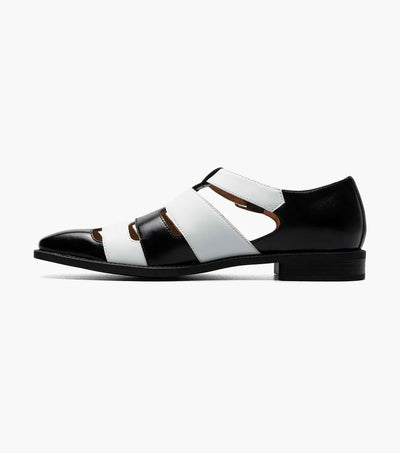 Black and White Men's CALDERON 
Closed Toe City Sandal