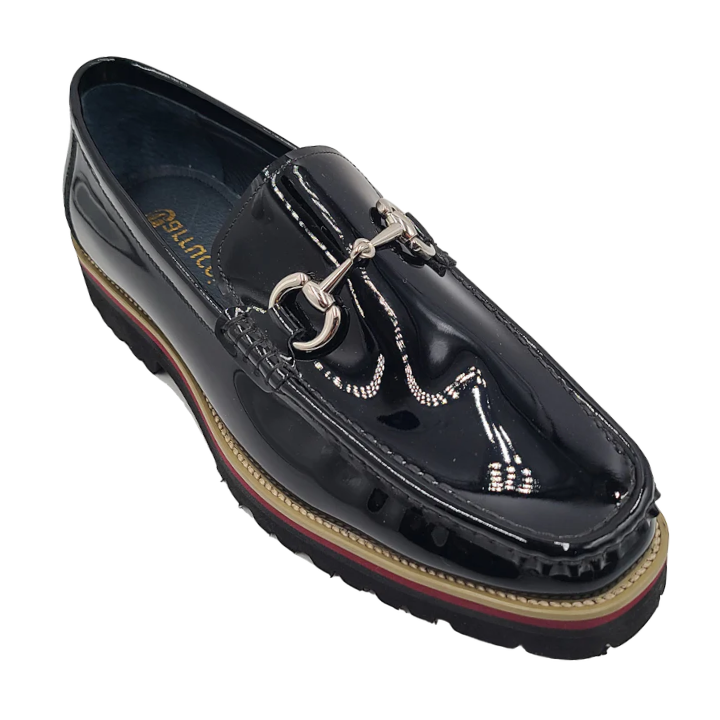 Carrucci Black Loafer Patent Leather Men&