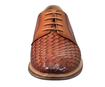 Asher Green Men's Tan Fashion Style Lace-Up Dress Shoe Style No: AG2177