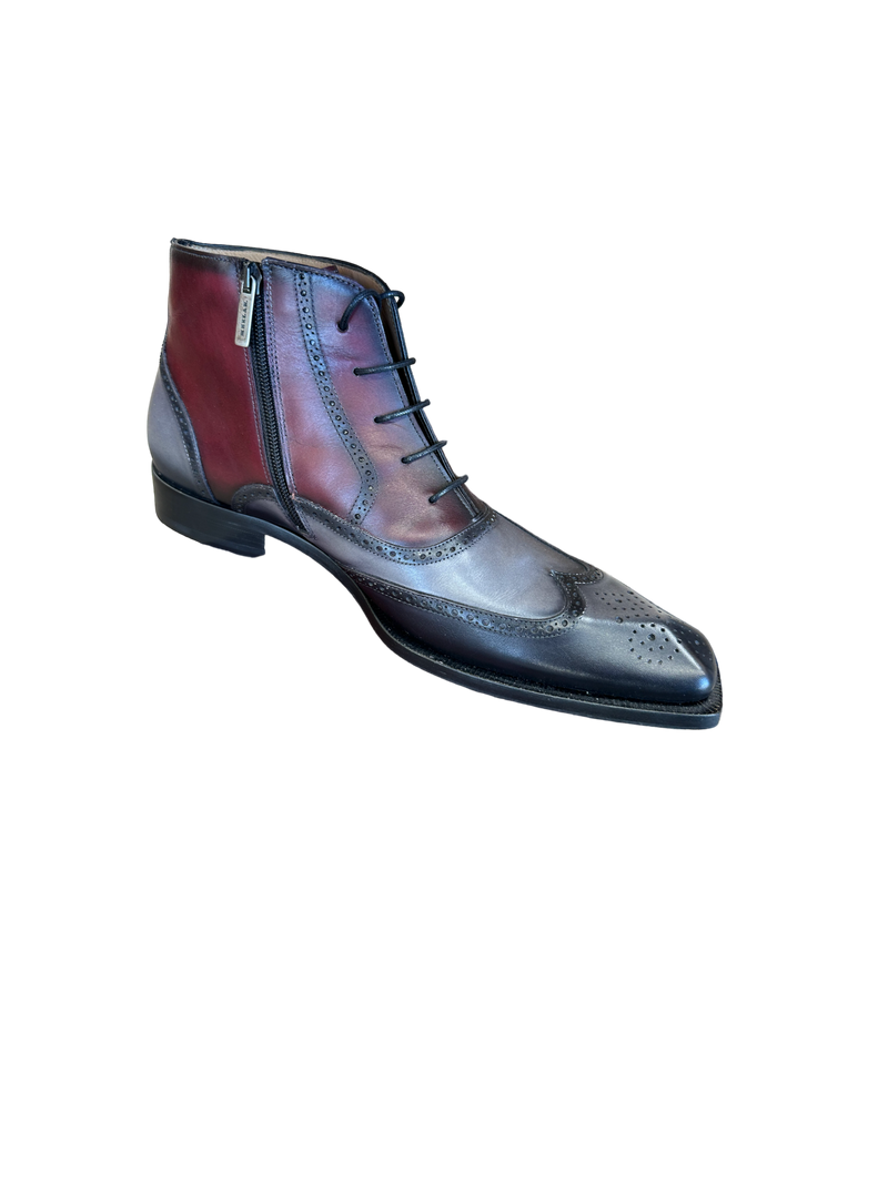 mezlan Grey/Burgundy Men&