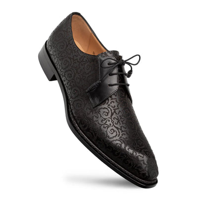 BLACK MEZLAN LONTANI LACE UP GENUINE LEATHER MEN'S OXFORD SHOES