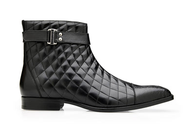 Belvedere Libero Black Men's Exotic Boots Style: R80