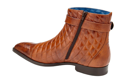 Belvedere Libero Cognac Men's Exotic Boots Style: R80