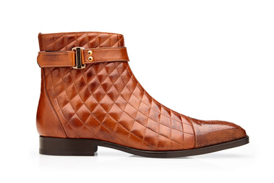 Belvedere Libero Cognac Men's Exotic Boots Style: R80