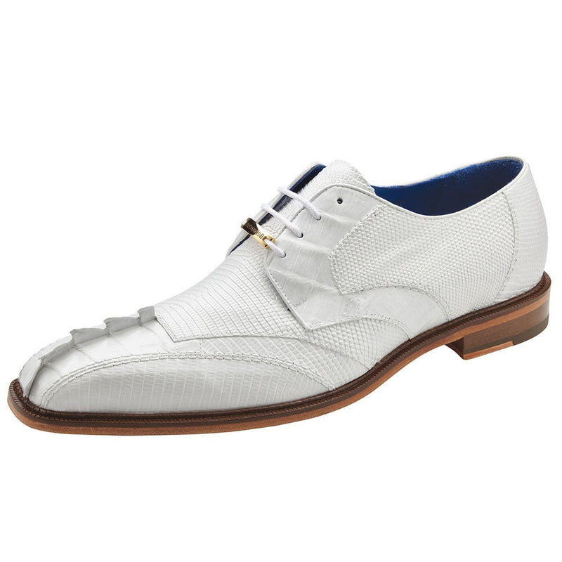 Belvedere Valter Caiman Shoes White Style No-1480