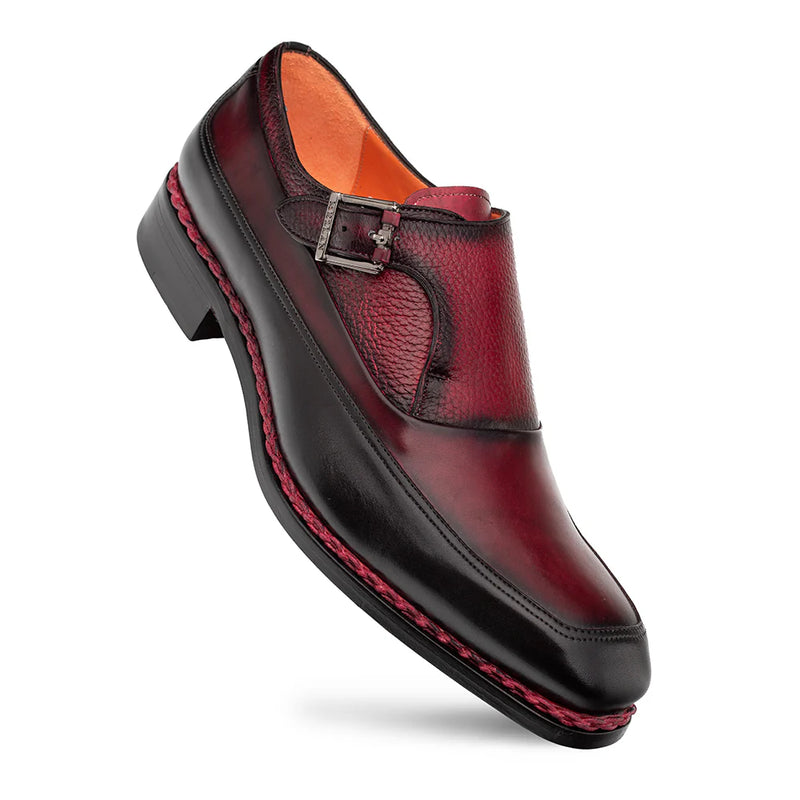 Black-Burgundy Two-Toned Mezlan Men&