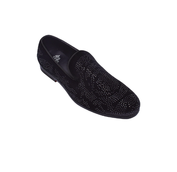 Black Glitter Men's Formal Design Dress Shoes Slip-On Loafer 9 / Black Black Glitter Men's Formal Design Dress Shoes Slip-On Loafer 9 / Black