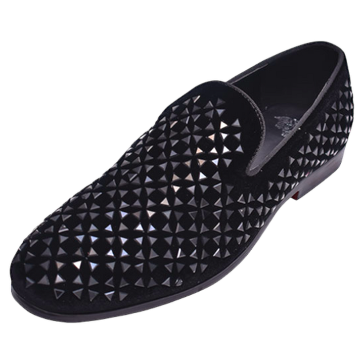 Black Glitter Velvet Men display picture 3