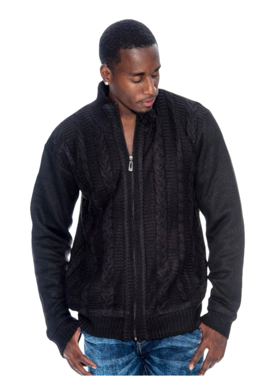 BlackMen_sCardiganSweatersFull