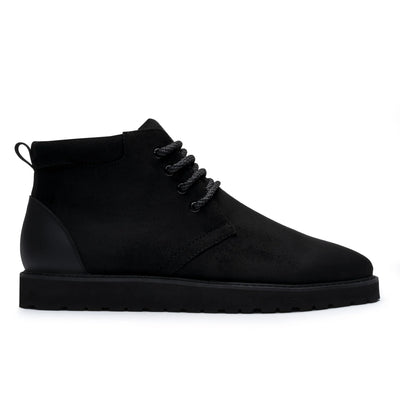 Black Men's Casual Lace Up Suede Boots Dessert Chukka Sneaker-the Maple