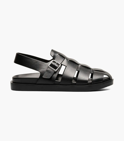 Black Men's Sandals Montego Slingback Buckle Sandals Style No: 25659-001