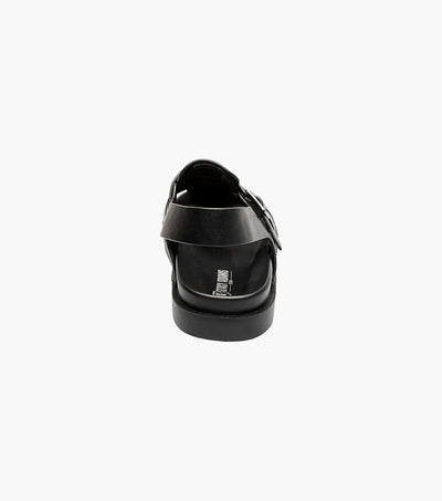 Black Men's Sandals Montego Slingback Buckle Sandals Style No: 25659-001
