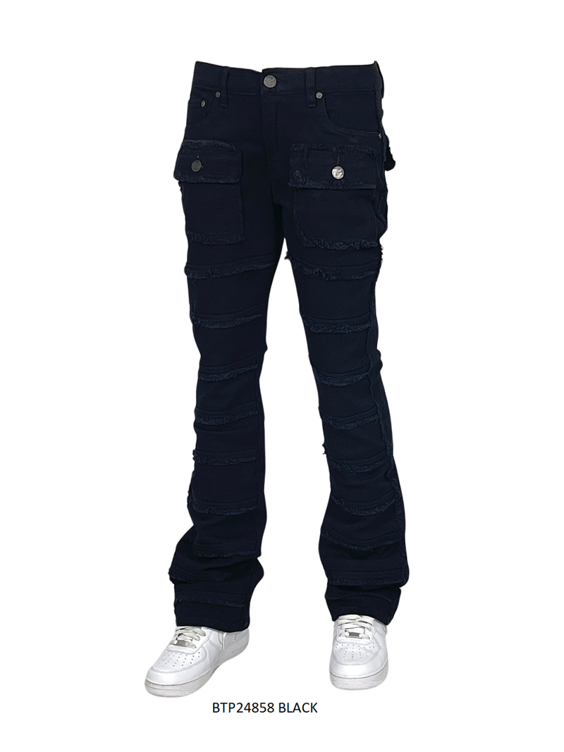 Black Stacked Jeans Men&