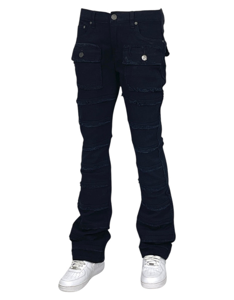 Black Stacked Jeans Men&