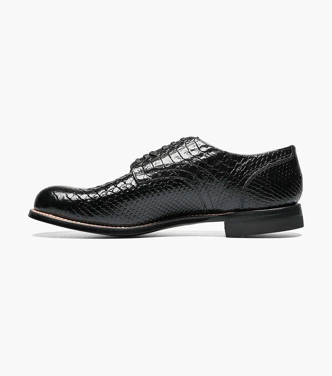 Stacy Adams Men\'s madison black leather oxford anaconda print dress shoe 8.5 Stacy Adams Men main image 3