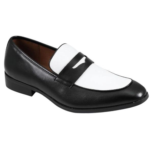 Black/White Two-Tone Men&