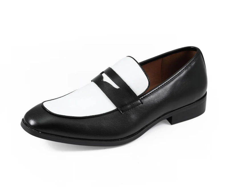 Black/White Two-Tone Men&