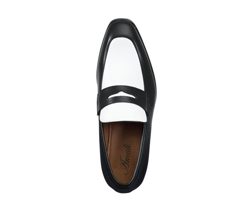 Black/White Two-Tone Men&