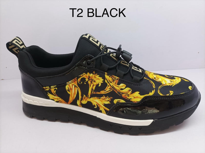 Black and Gold Paisley Design Men&