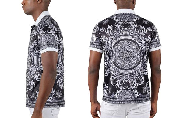 Black and white paisley mem&