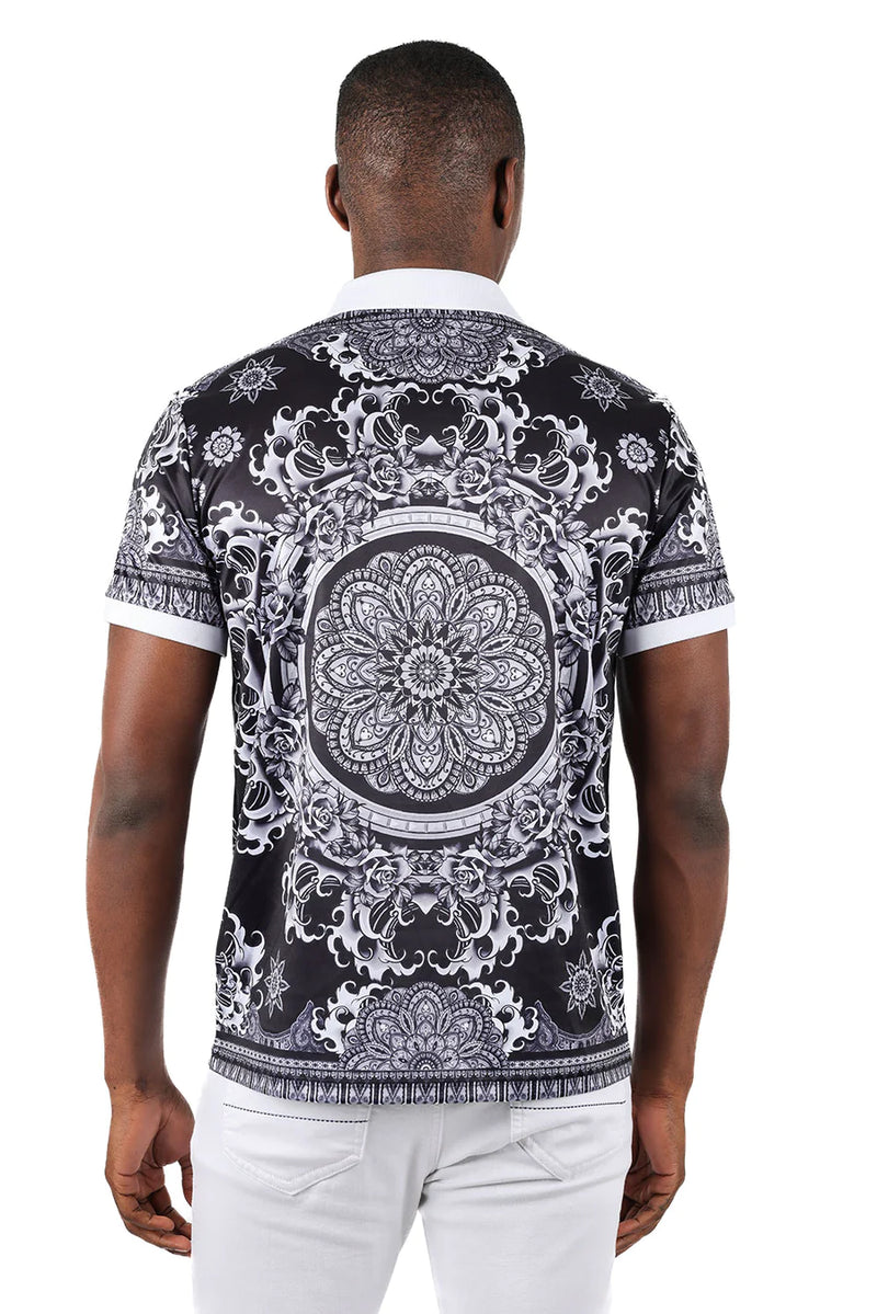 Black and white paisley mem&