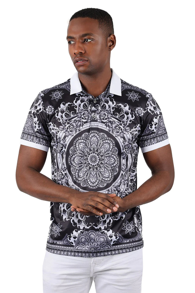 Black and white paisley mem&