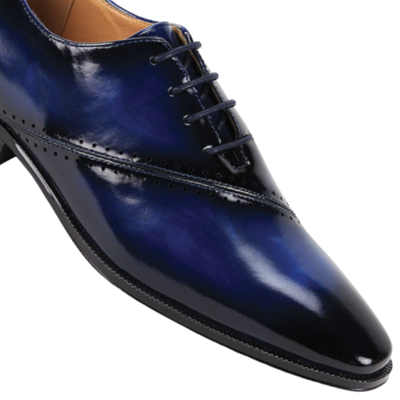 Blue Antonio Cerrelli Men's Lace-Up Dress Shoes Style No-7028