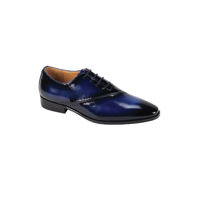 Blue Antonio Cerrelli Men's Lace-Up Dress Shoes Style No-7028