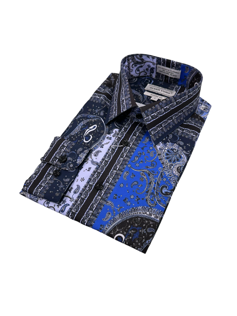 Blue Paisley Men&