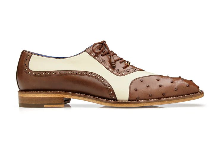 Brown/Cream Belvedere Sesto Wingtip Lace-Up Men&