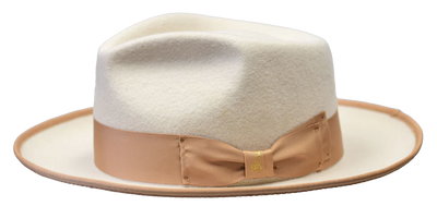 Bone/Camel Bruno Capelo Night Hawk Collection Men's Wool Hat