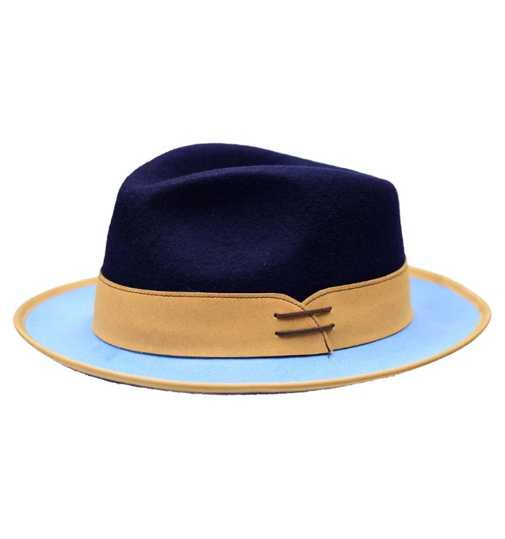Blue-Camel Bruno Capelo Outcast Collection Wool Felt Fedora Men&