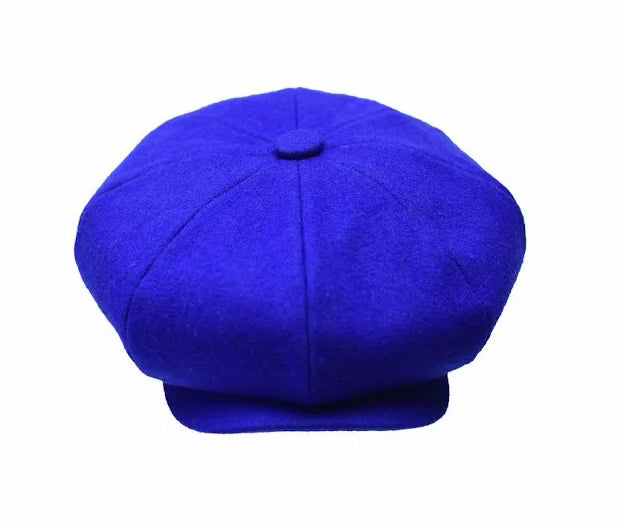 Royal Blue Men's Apple Hat Men's Casual 100%Wool Hats – DESIGN MENSWEAR