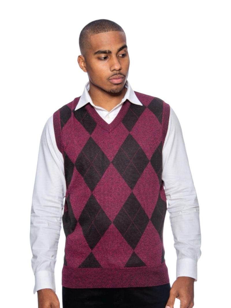 Burgundy-Black Men&