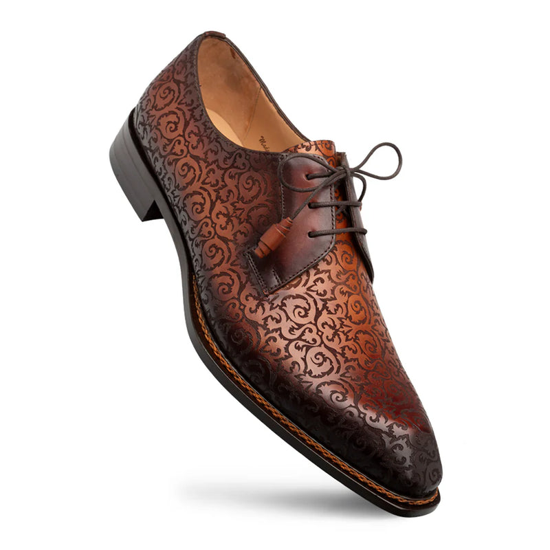 COGNAC MEZLAN LONTANI LACE UP GENUINE LEATHER MEN&