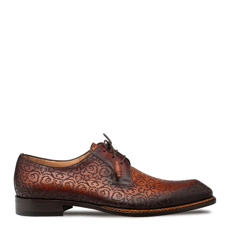 COGNAC MEZLAN LONTANI LACE UP GENUINE LEATHER MEN&