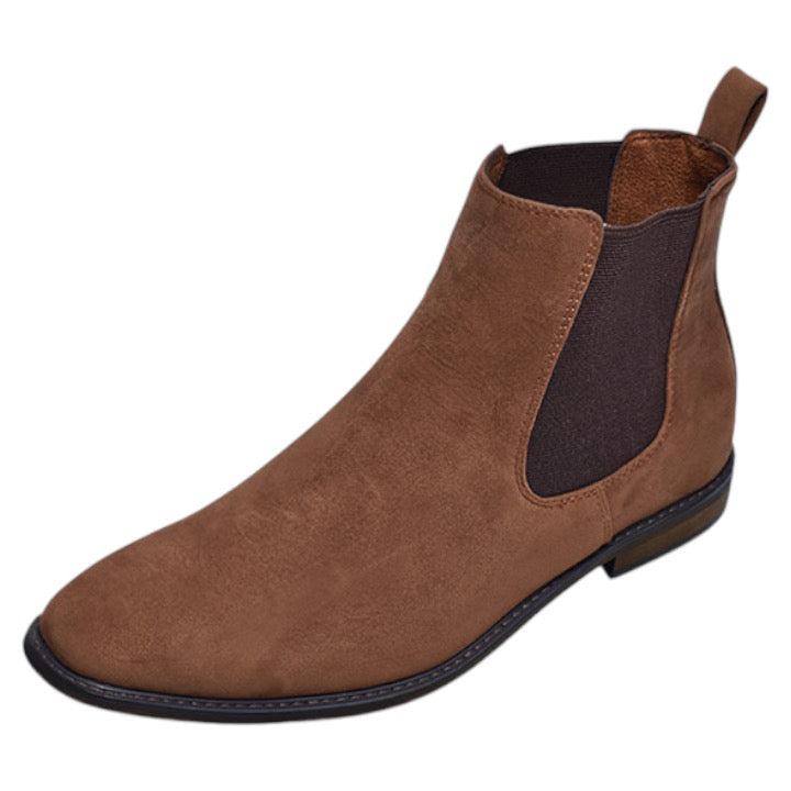 Camel Men’s Suede Slip-On Chelsea Boot Side Elastic STYLE-DEXTER