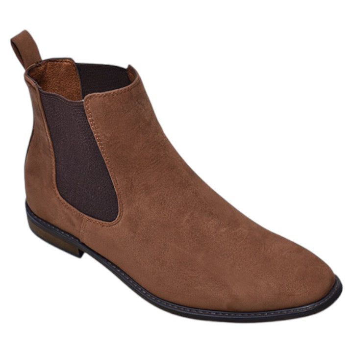 Camel Men’s Suede Slip-On Chelsea Boot Side Elastic STYLE-DEXTER