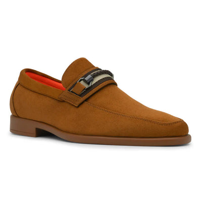 Camel Tayno Suede Men's Slip-on Shoes Saddle Bit Loafer-The Caprio G