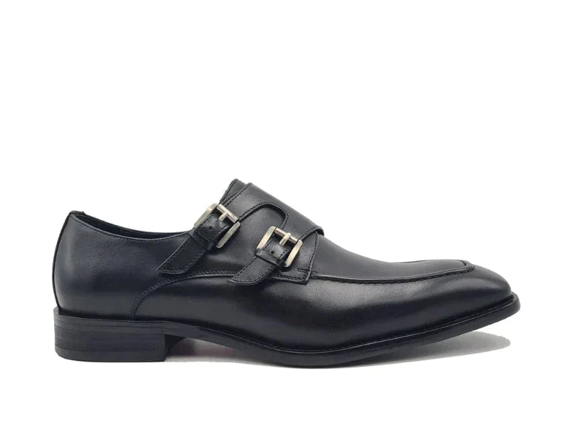 Carrucci  Double Monk Straps Leather Shoe KS509-05