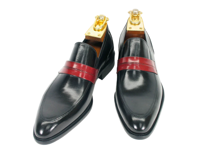 Carrucci Black and Red Men\'s Slip-On Shoes Carrucci Black and Red Men main image 4