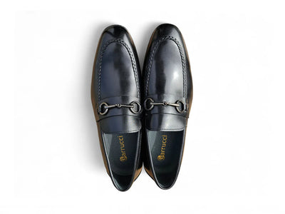 Carrucci Black Men's Slip-one Shoes Madison Bit Loafer KS223-12