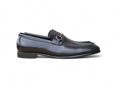 Carrucci Black Men's Slip-one Shoes Madison Bit Loafer KS223-12