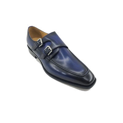 Carrucci  Double Monk Straps Leather Shoe KS509-05